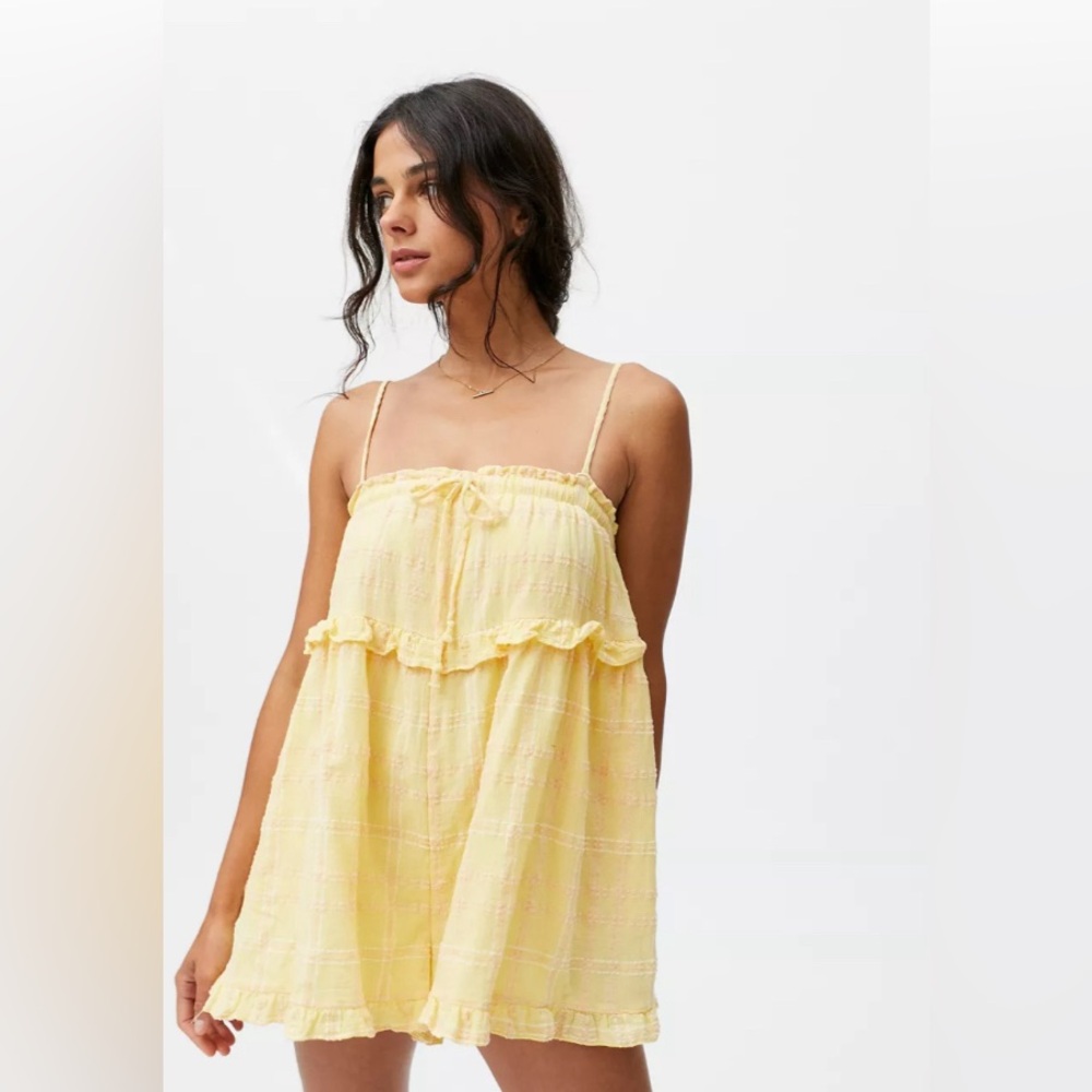 Urban outfitters “ruffle me romper”